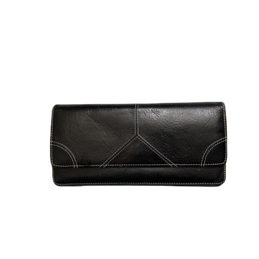Tusk black leather wallet